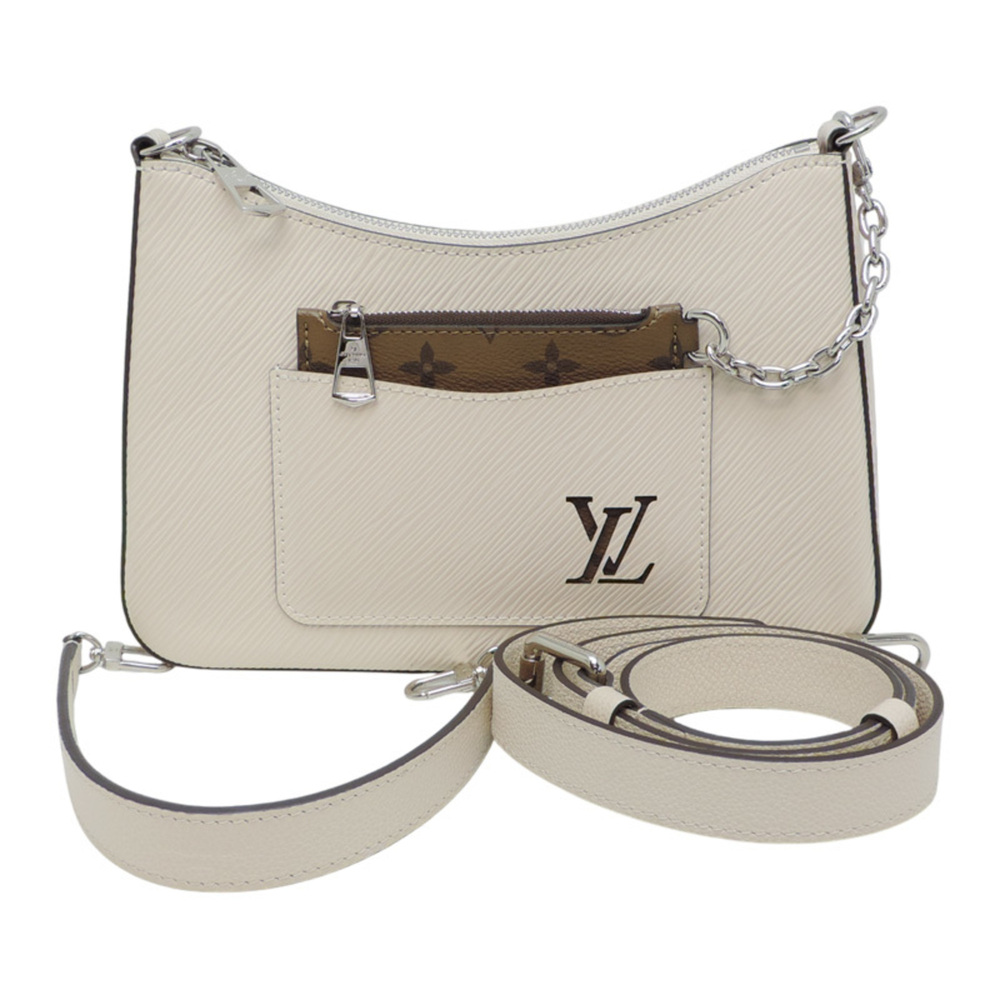 Louis Vuitton Marelle Women's Handbag M80688 Epi Quartz White
